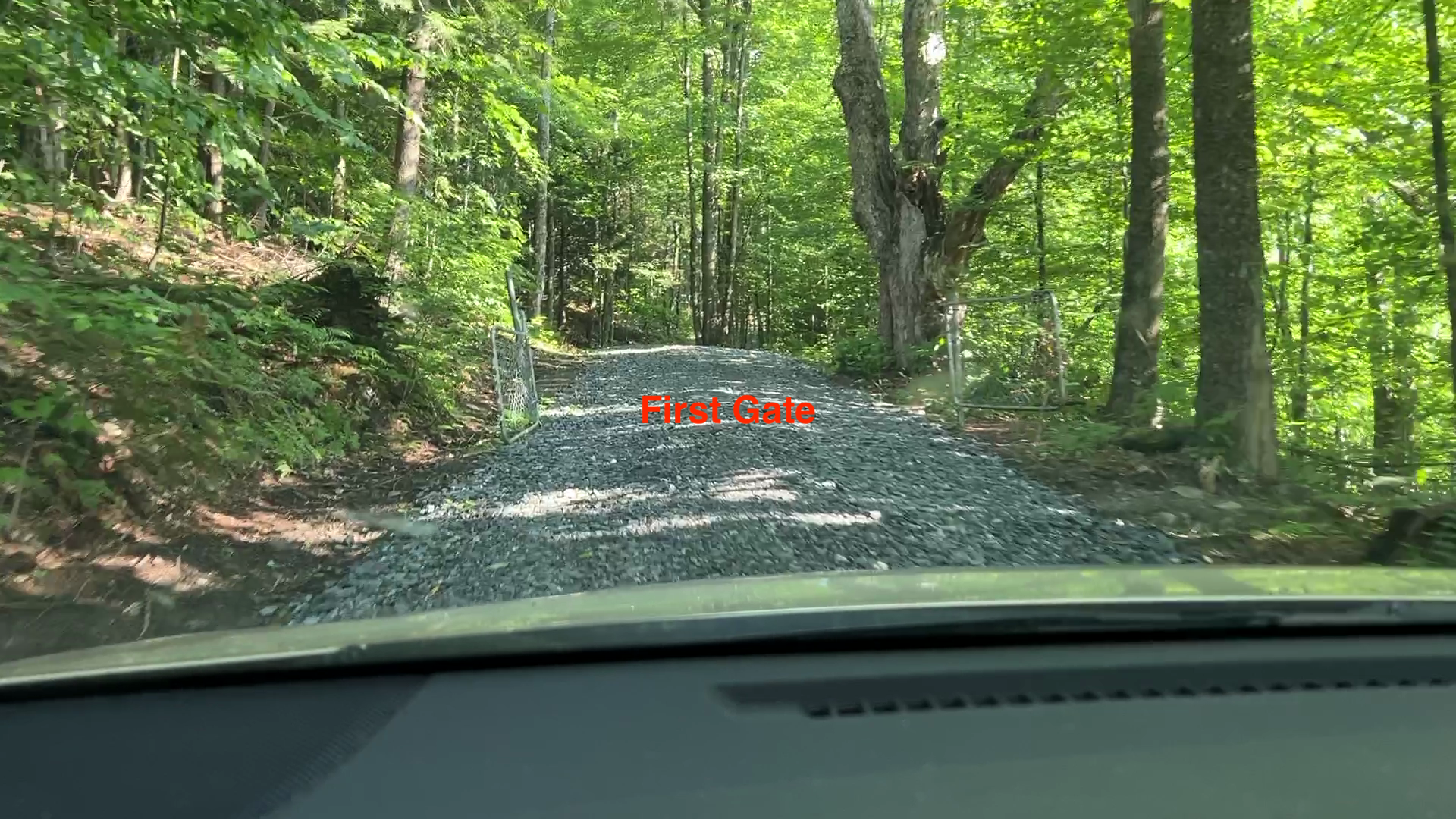 First gate on the MSF driveway